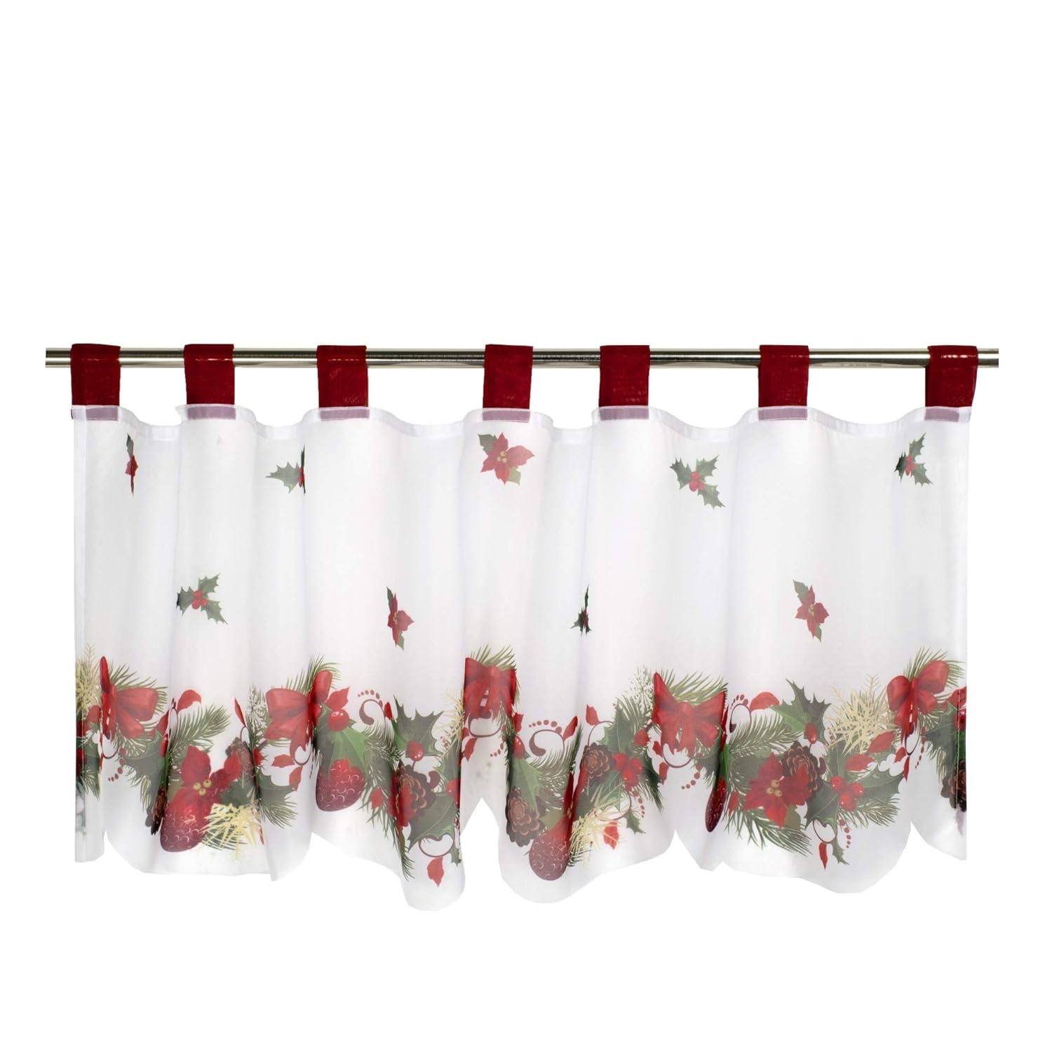 Net Curtain Christmas Time For Kitchen Bathroom Children Bedroom