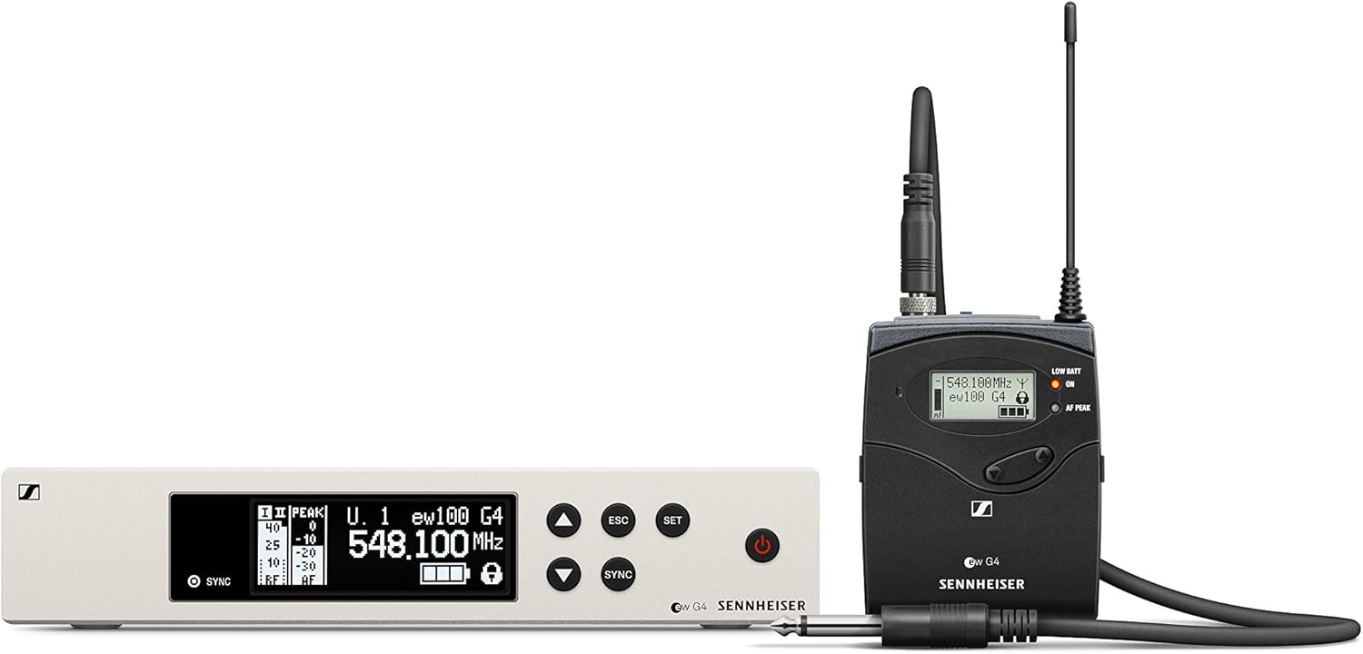 Sennheiser Pro Audio Sennheiser EW 100-CI1 Instrument Wireless System - G Band (566-608Mhz), 100 G4-CI1-G: Musical Instruments