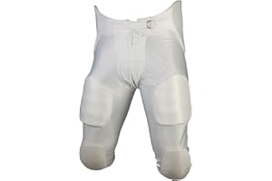 Cramer Youth Football Game Pant, 7-Pad Football Pants with Hip, Tailbone, Thigh, and Knee Protection, Black, Lace-Up