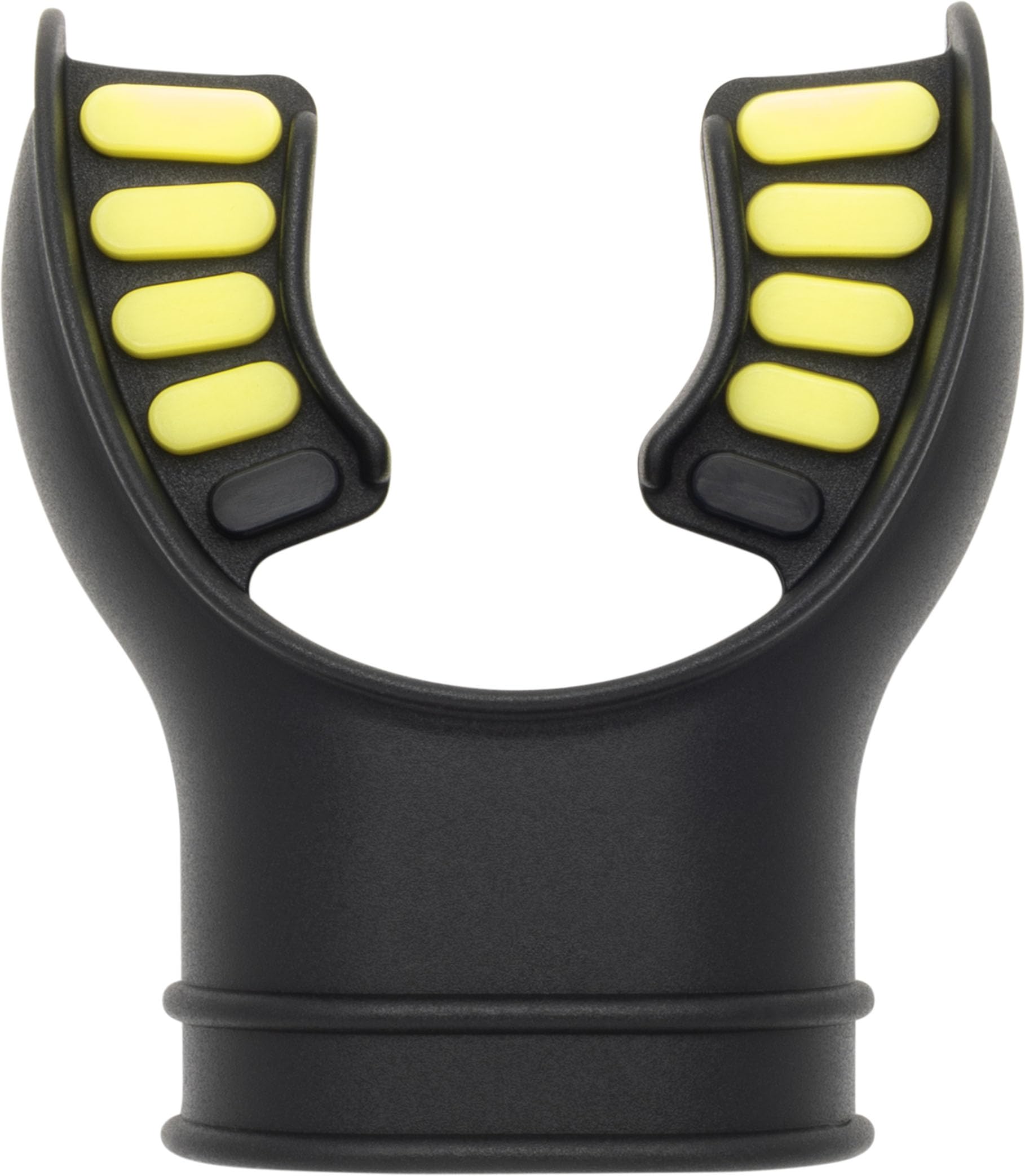 Cressi Silicone Mouthpiece 2 Tone Black/Yellow - Pure Hypoallergenic Silicone Mouthpiece for Scuba Regulator, Bicolor Black/Yellow, One Size, Unisex