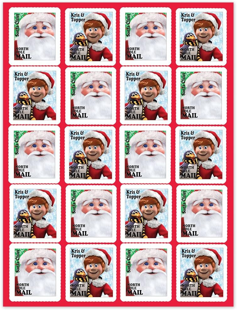 Eureka Santa Claus is Coming To Town Theme Stickers