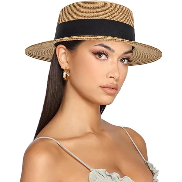 Cappello di Paglia Sole Seioum Summer Beach Cappello di Paglia da Donna Cappello da Barca con Cravatta A Nastro per Le Vacanze Cappello da Sole Audrey Hepburn-Rosa Cappello di Paglia Sole Seioum Summer Beach Cappello di Paglia da Donna Cappello da Barca con Cravatta A Nastro per Le Vacanze Cappello da Sole Audrey Hepburn-Rosa