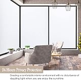 Zindoo Frosted Window Film Privacy 60cm x 200cm Self-Adhesive UV Blocking view 5