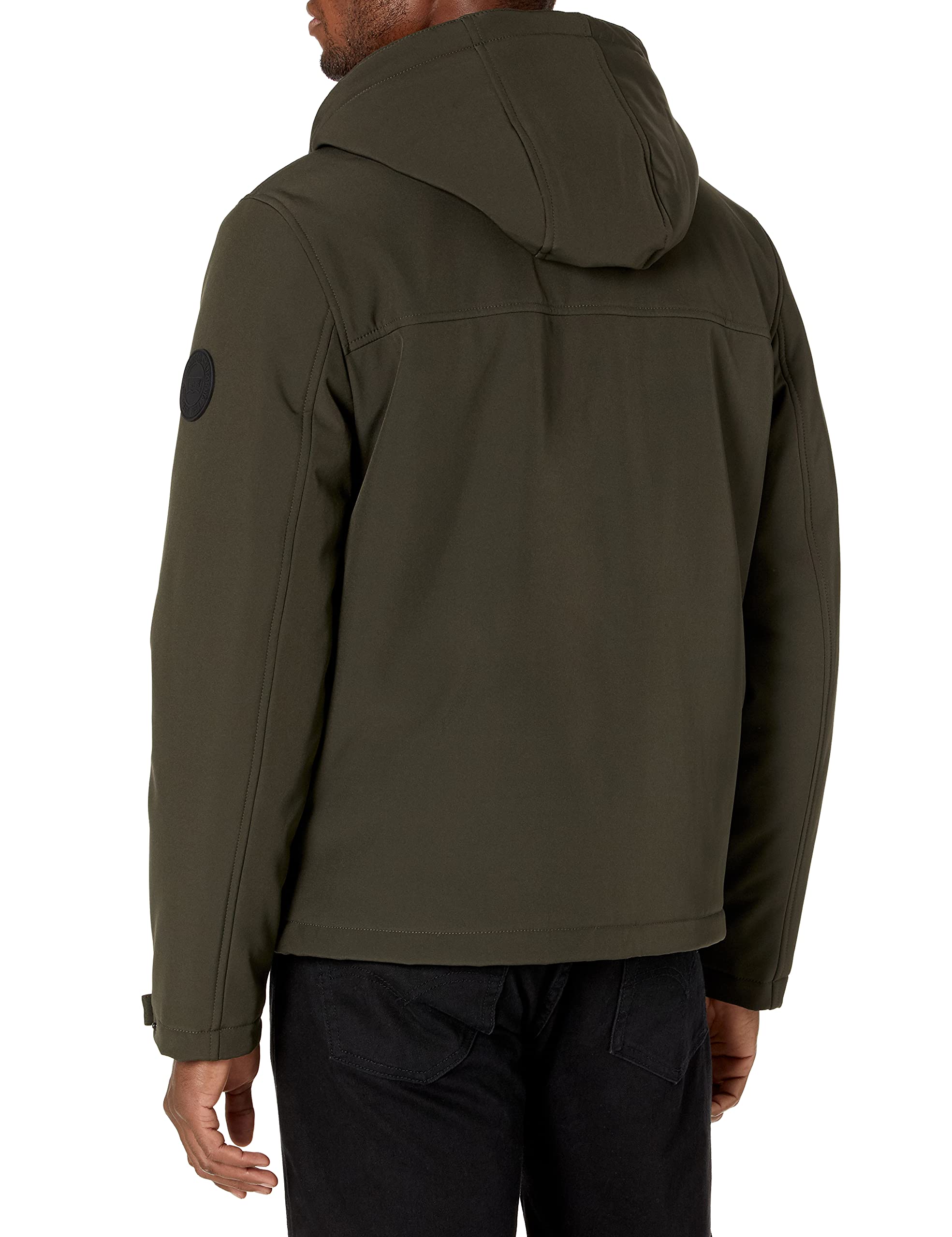 Levi's Men's Soft Shell Two Pocket Sherpa Lined Hooded Trucker Jacket Graphit... for sale online