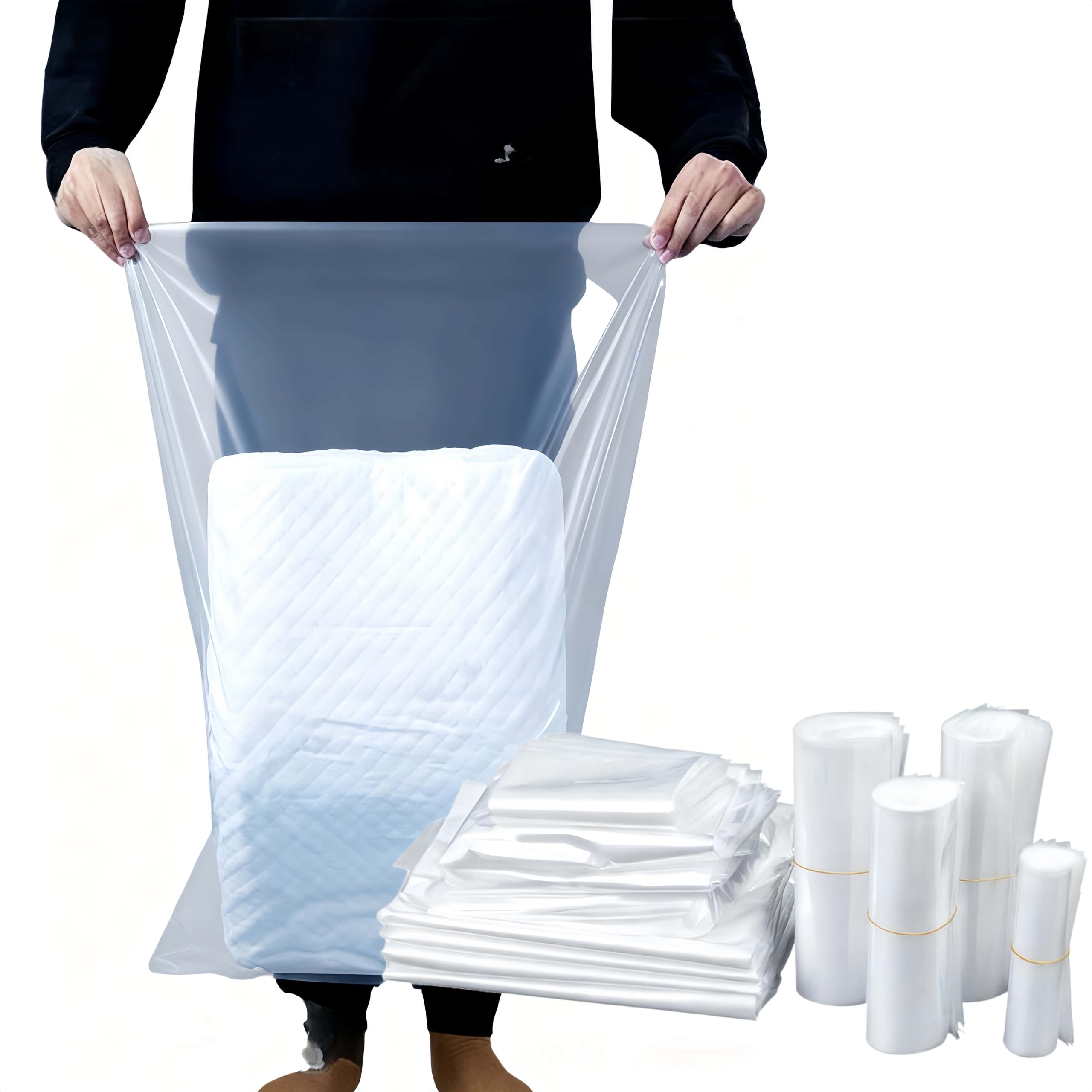 Photo 1 of 50 Pack Nylon Bags for Termite Fumigation – 20x30 Inch Thick Storage Bags for Food and Household Items – 2.36 Mil PE Barrier Bags with Resealable Design for Home Prep