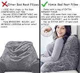 Homie Premium Reading Bed Rest Pillow with Wrist Support and Neck Roll view 4