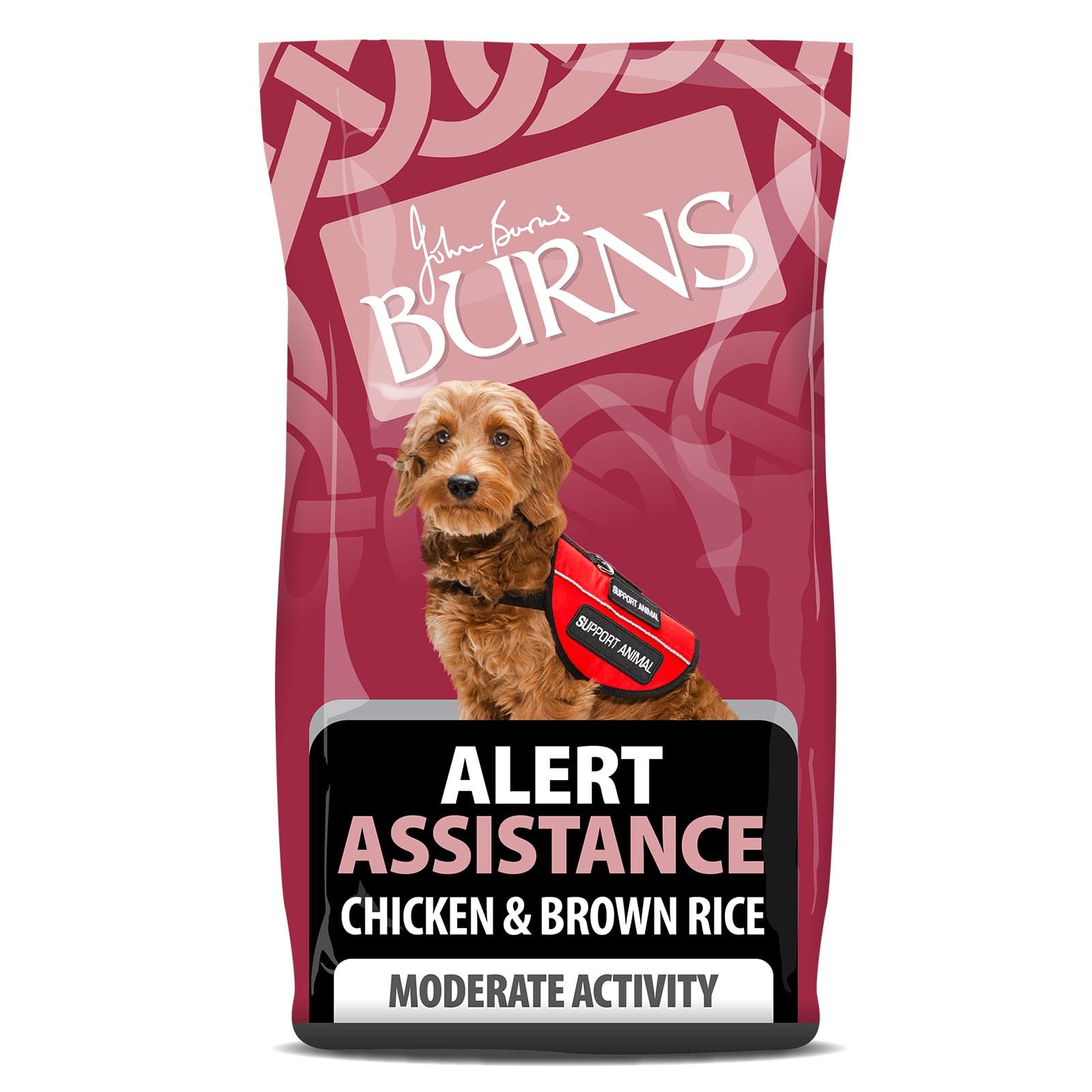 Burns Pet Nutrition Hypoallergenic Complete Dry Dog Food Adult and Senior Dog Alert Chicken and Brown Rice 6 kg