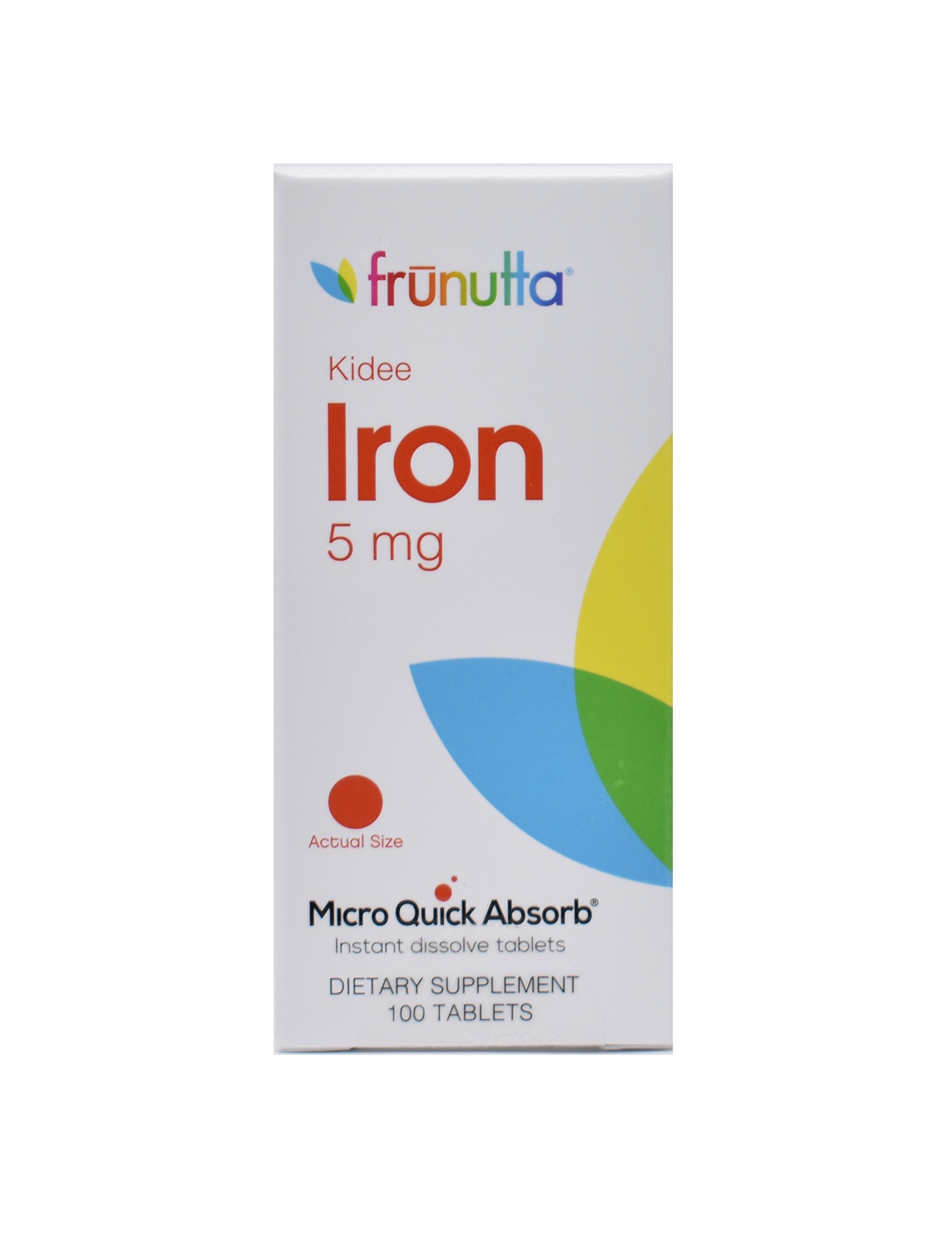 Frunutta Kidee Iron Under The Tongue Sublingual Tablets Children's Iron 5 Mg Micro Quick