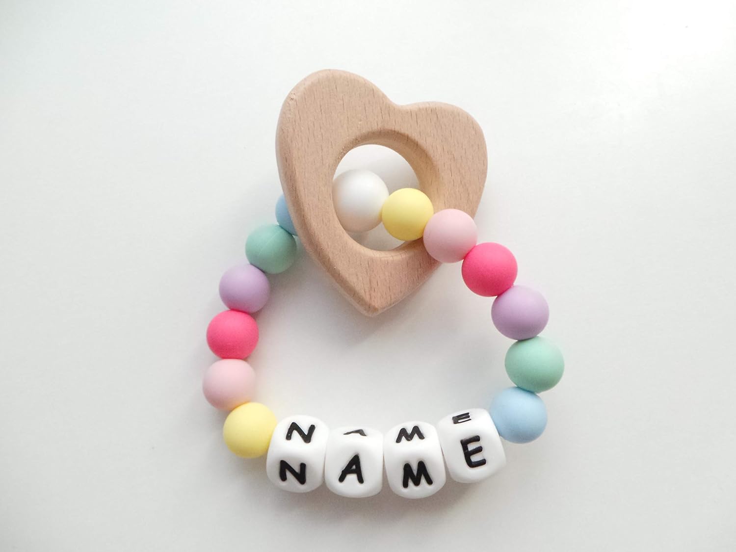 personalised baby rattle