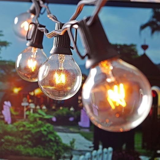 Led Bulb String Lights S7 Seven 25 Ft Vintage G40 Bulbs Outdoor