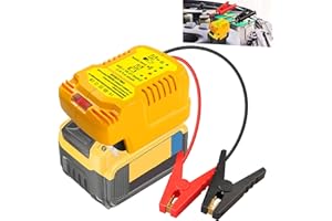 URUN Car Jump Starters Adapter Compatible with DeWalt 20V MAX Batteries with 11AWG Jump kit Cable for use with Trucks, SUVs, Full-Size Cars, mid-Size Cars and Small Compact Cars Vehicles