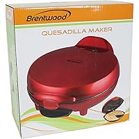 Brentwood Quesadilla Maker, 8-inch, Red