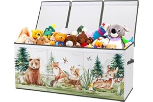 Extra Large Storage Box with Flip Lid,Collapsible Oxford Storage Organizer with Handles,Sturdy Waterproof Storage Chest for B