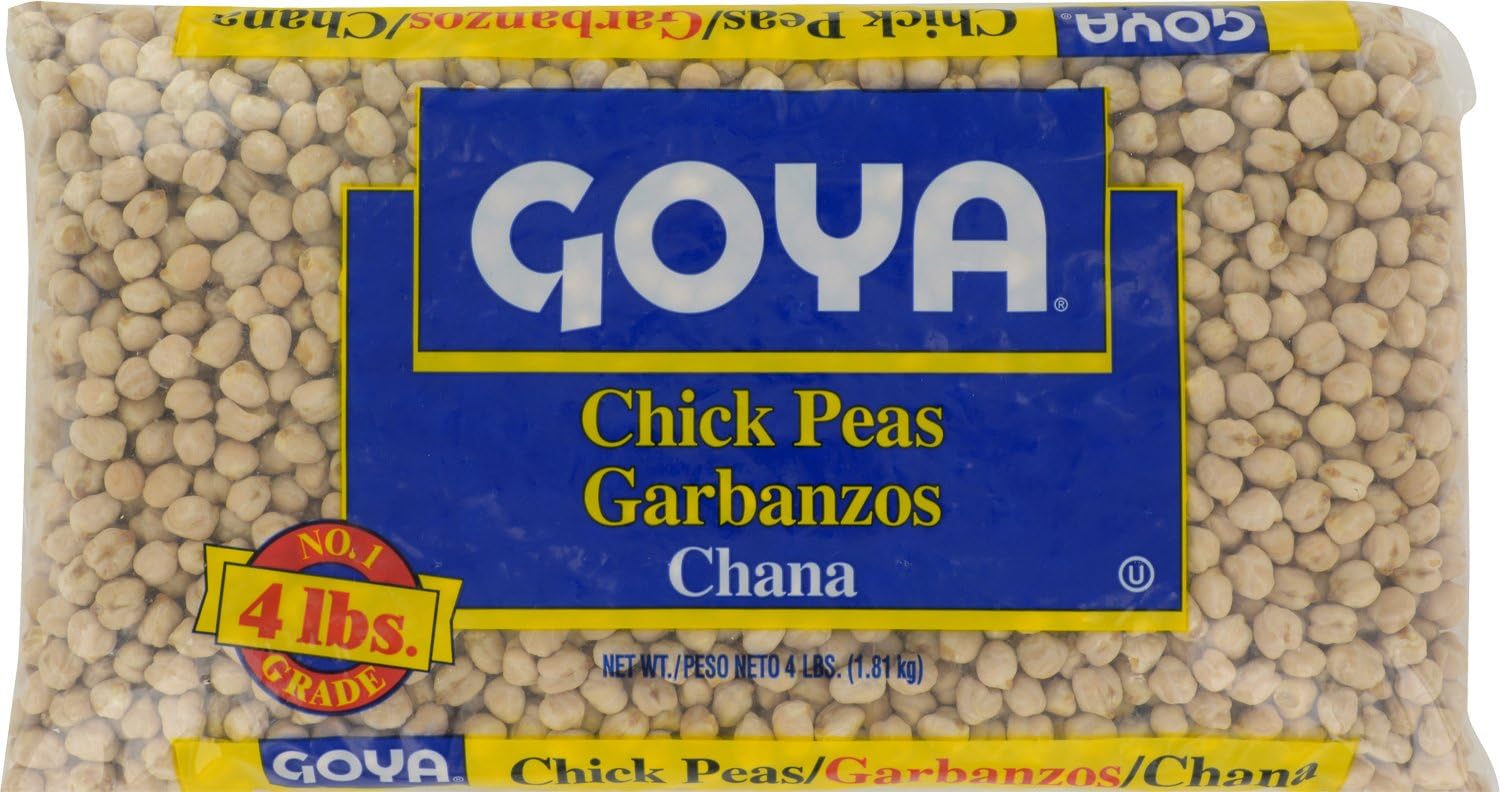 Goya Foods Chick Peas, Garbanzo Beans, Dry, 4 Pound (Pack of 6)