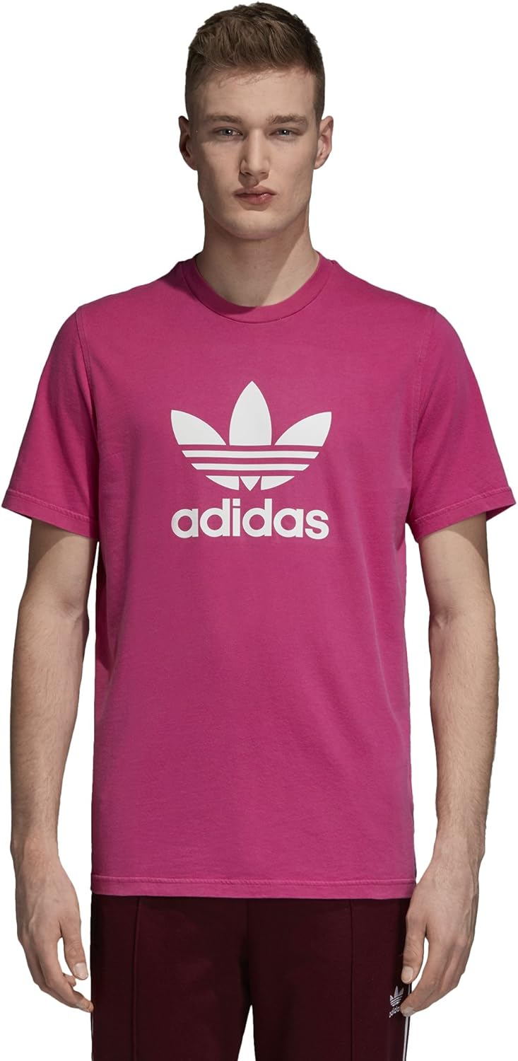 adidas Originals Men's Trefoil Tee, shock pink, M at Amazon Menâs Clothing store