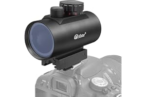 A ALSTAR Alstar 1X40RD Reflex Red Green Dot Sight Lighted Scope Mount with a Camera Connection Backet