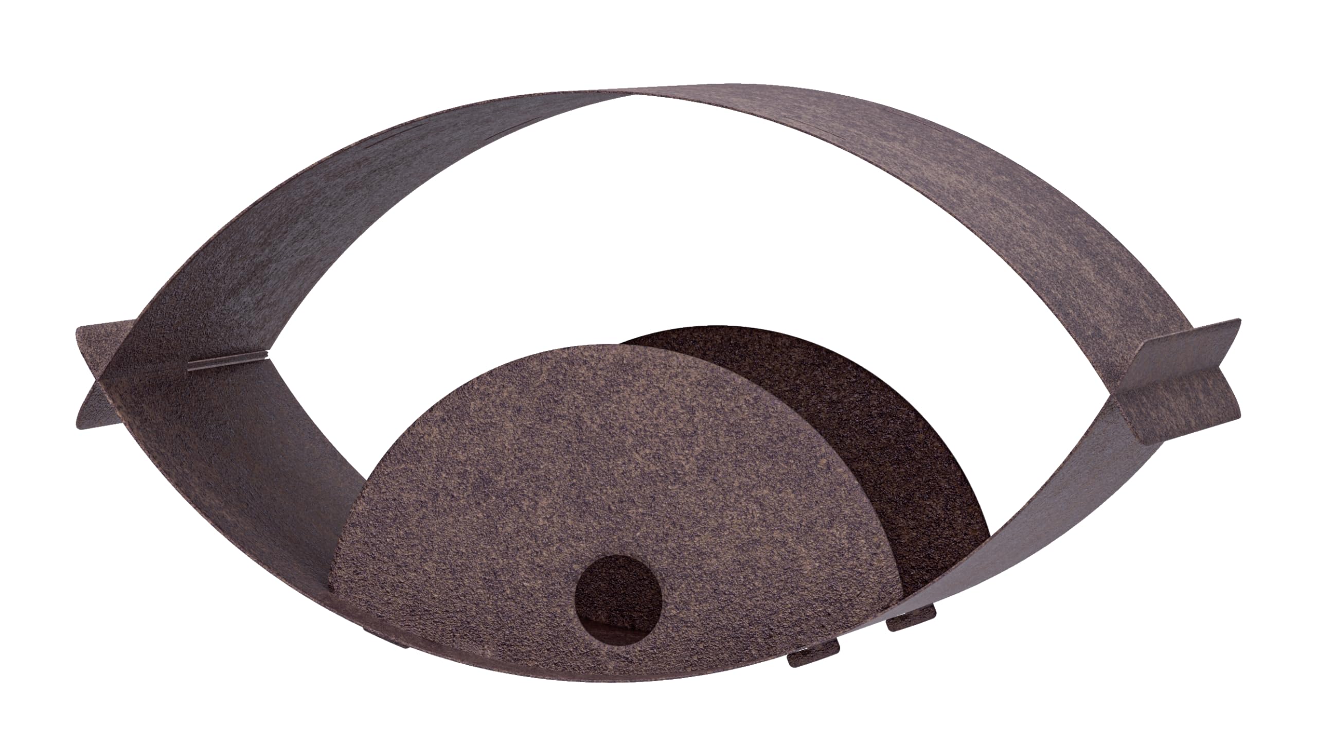 Alberts 355012 Birdhouse View Bird Feeder, Rust Brown