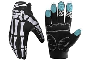 TRIWONDER Cycling Gloves Bike Gloves Skeleton Gloves Biking Gloves Breathable Riding Racing Driving Gloves for Men Women