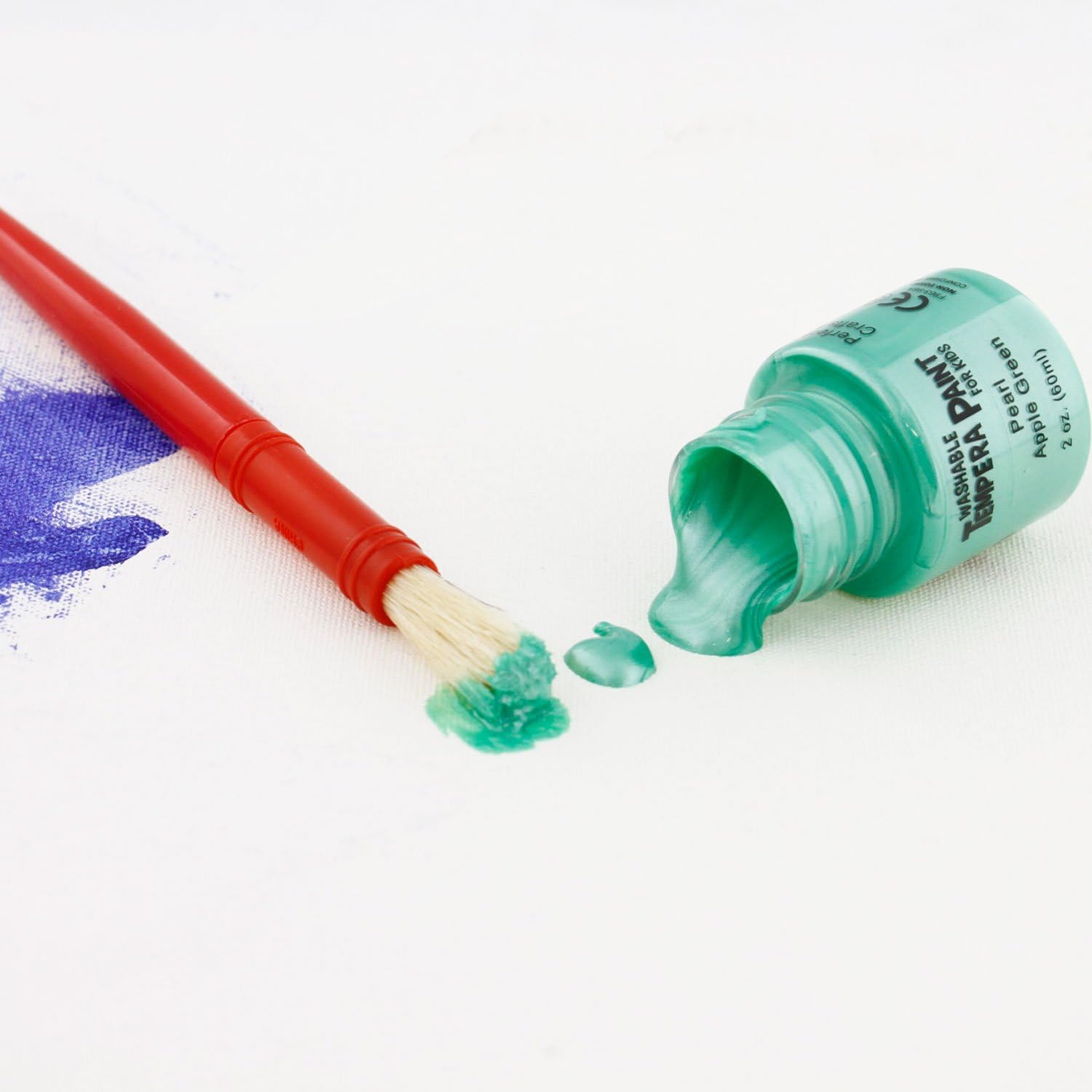 U.S. Art Supply 18 Color Children's Washable Tempera Paint Set - 2 Ounce Wide Mouth Bottles for Arts, Crafts and Posters: Toys & Games