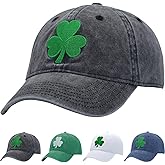 St Patricks Day Clover Cap - Fits OSFM & XXL - Ireland Irish Men Women Shamrock Hat - Gifts for Dad Mom Grandpa Grandma