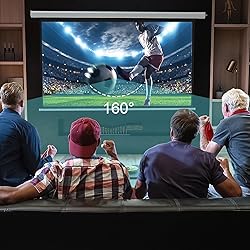 YODOLLA 120 inch Projector Screen Motorized,4:3 HD