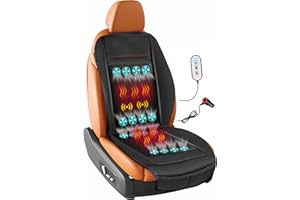 HSINYA Winter Car Seat Cover 3 in 1 Ventilated Cooling Seat Cover for Car Front Seat Summer 16 Fans Cooling Car Seat Cushion with Adjustable Temperature 12V Seat Cooler (Cooling, Warm & Massage)