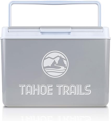 Amazon Co Jp Tahoe Trails 24クォート アイスクーラーチェスト 氷を70時間保存 非bpaプラスチック キャンプ バーベキュー テールゲート アウトドア活動用の強力なハンドル付き グレー スポーツ アウトドア