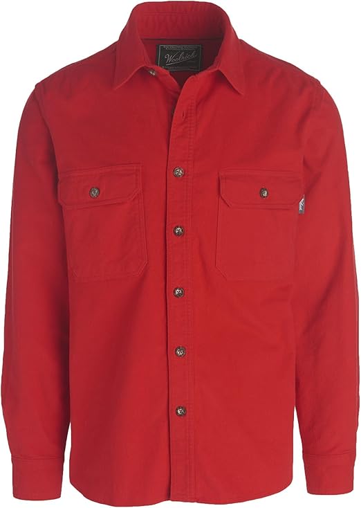 Woolrich Men's Tall Size Expedition Chamois Shirt, Old Red