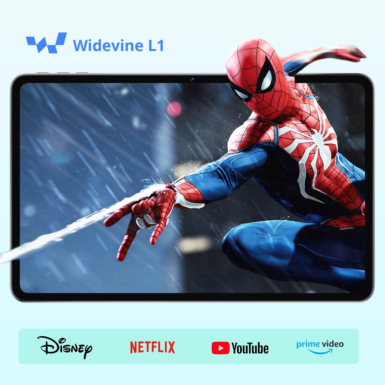 Android Tablet 12 Inch with 24GB RAM 128GB ROM, Octa-Core Processor, 2000 * 1200 FHD IPS Touch Screen, 5MP+13MP Dual Camera, 8000mAh Battery, 2K Android 15 Tablet, 2.4G/5G WiFi, Bluetooth 5.0, Type-C