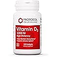 Protocol Vitamin D3 2,000 IU - Immune Support, Healthy Bones and Teeth - 120 Softgels