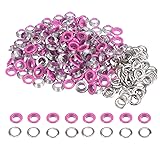 HARFINGTON 200 Set Color Round Grommets 8mm