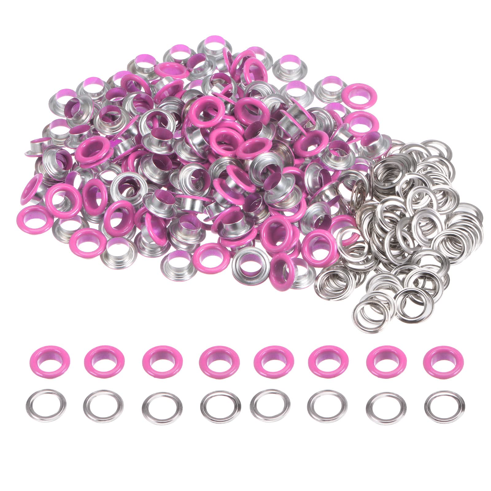 HARFINGTON 200 Set Color Round Grommets 8mm