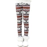 BOOPH Girl Winter Thick Warm Pant Printing Fleece Lined Legging Tight 2-12 Years