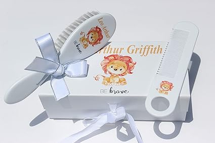 personalized baby brush and comb set