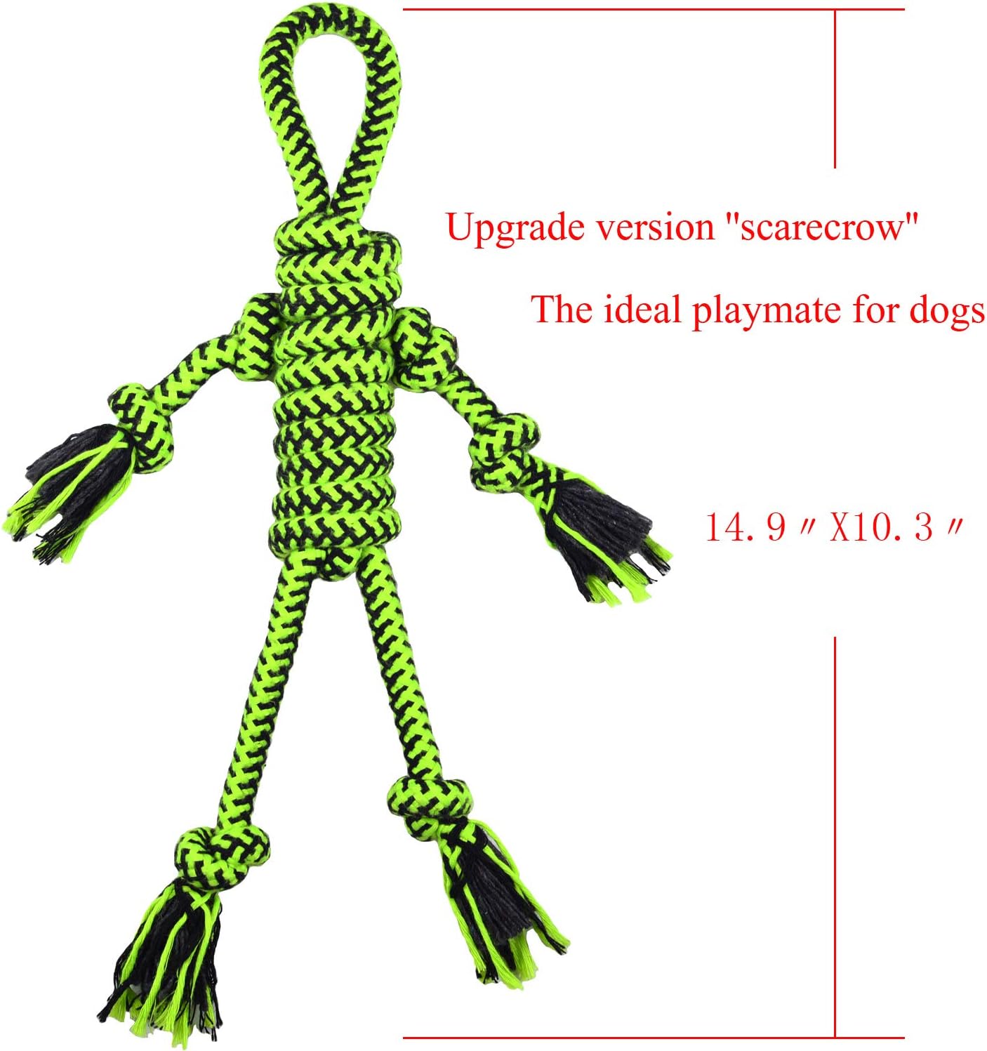 Pet Supplies : [Upgrade Version] Well Love Dog Toys - Chew Toys - 100 Natural Cotton Rope - Squeak Toys - Dog Balls - Dog Bones - Plush Dog Toy - Dog Ropes - Tug of War Ball - Toys for Dog 6pack Set : 