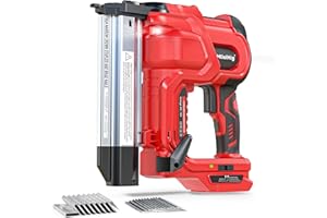 MtiolHig Cordless 2" Brad Nailer Compatible with Milwaukee 18V (Tool Only), 2-in-1 Electric Nail Gun/Staple Gun, 18 Gauge Nai