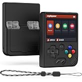 Miyoo Mini Plus Accessories, Soft [Anti-Slip] [Shock Proof] Customized Protective Case for Miyoo Mini Plus with Lanyard-Black