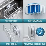 TAILI Sponge Holder for Kitchen Sink with Strong Suction, Rustproof Aluminum, view 5