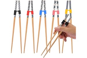 5 Pairs Kid Adult Training Chopsticks Trainers For Beginners, Wooden Beginners Training Chopsticks Helpers Set, Reusable, Dis