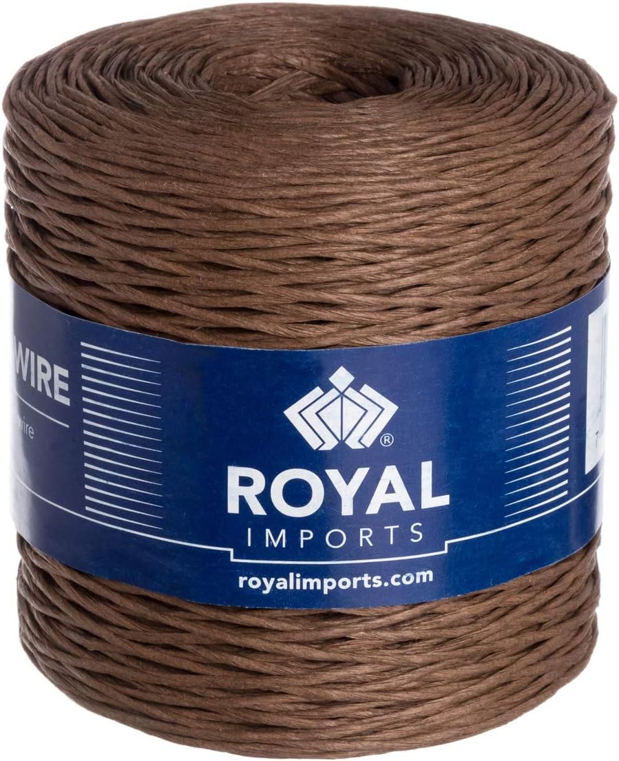 Brown Floral Bind Wire Wrap Twine, Paper Covered Waterproof