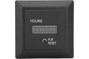 Kuuleyn 240v Hour Meter,ac Meter 120 V,LCD Digital Meter,Timer Motor Generator High Accuracy Waterproof Hourmeter 50/60hz Uni