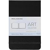 Moleskine Art Watercolor Album, Hard Cover, Pocket (3.5" x 5.5") Plain/Blank, Black, 60 Pages