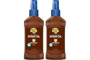Banana Boat Deep Tanning Oil Spray SPF 4 | Dark Tanning Oil with SPF 4 Sunscreen, Water Resistant, 8Fl Oz each Twin Pack