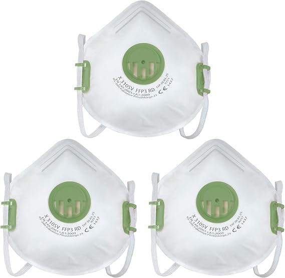 UK SELLER EU MANUFACTURED FFP3 V1 Half Mask Dust Respirator