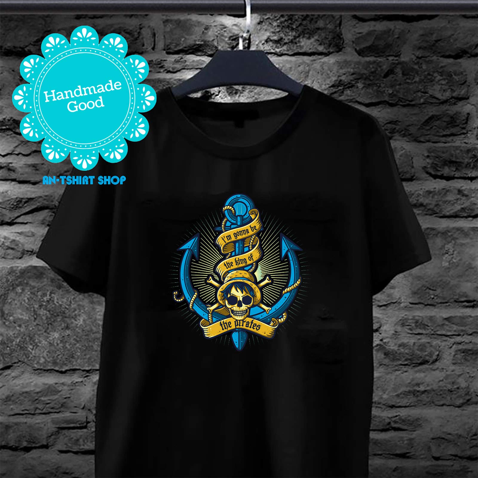 One Piece I M Gonna Be The King Of Pirates Luffy Skull Anchor One Piece