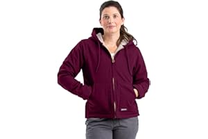 Berne Women's Sherpa-Lined Softstone Duck Hooded Jacket