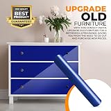 vgoltd Gloss Self-Adhesive Vinyl Wrap 60x200 cm Blue Kitchen Countertop view 7