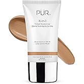 PÜR MINERALS 4-in-1 Tinted Moisturizer With SPF 20 - Hydrating Face Moisturizer, Primer, & Foundation With Shea Butter, Aloe Vera & Vitamin B3 - Vegan Friendly - Free of Paraben, Gluten & BPA