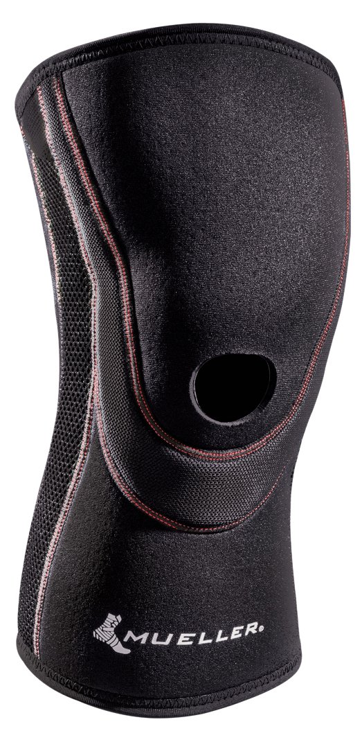 MUELLER Breathable Open Patella Knee Sleeve, X-Large, Black