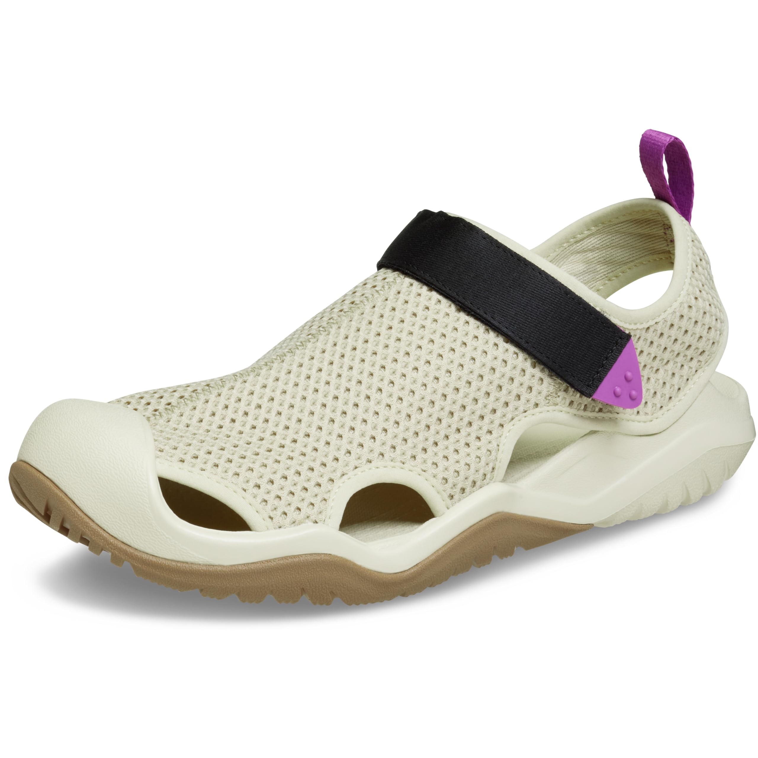 Crocs Men's Swiftwater Mesh Deck Sandals, Moth, 11 Image